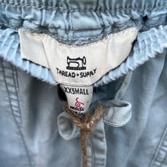 Thread and Supply Lightweight Tencel Chambray Joggers XXS - Picture 7 of 11